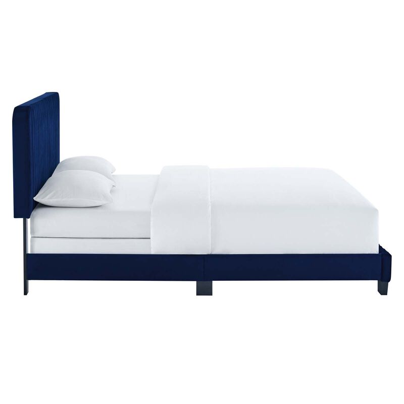 Modway - Celine Channel Tufted Performance Velvet Queen Bed image number 4
