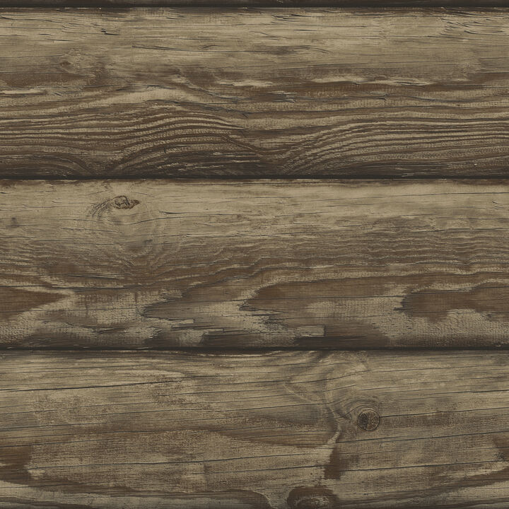 Bunkhouse Mahogany Wallpaper (Set of 2)