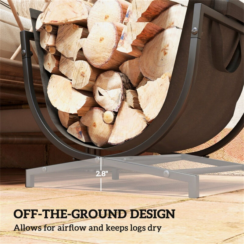Sturdy Firewood Holder for Neat and Organized Log Storage