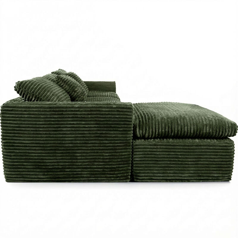 Flirv high-resilience boneless sponge sofa image number 8