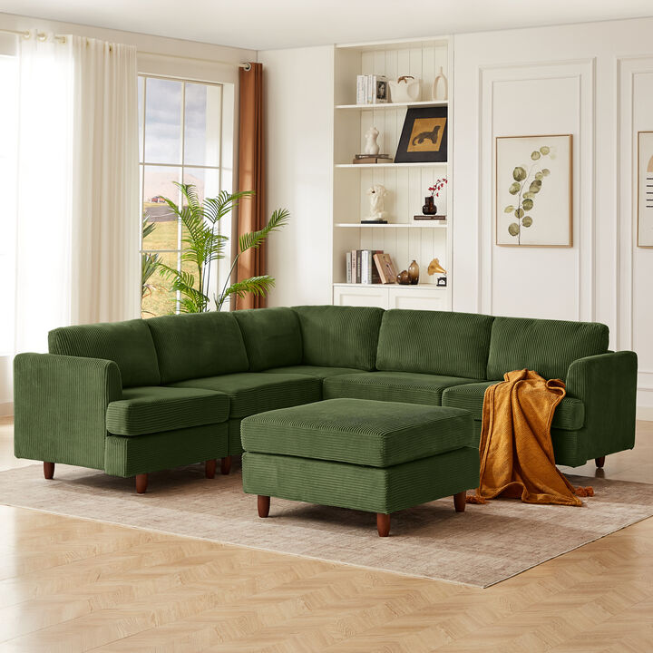 Cadkwi 6 Seaters Sectional couch