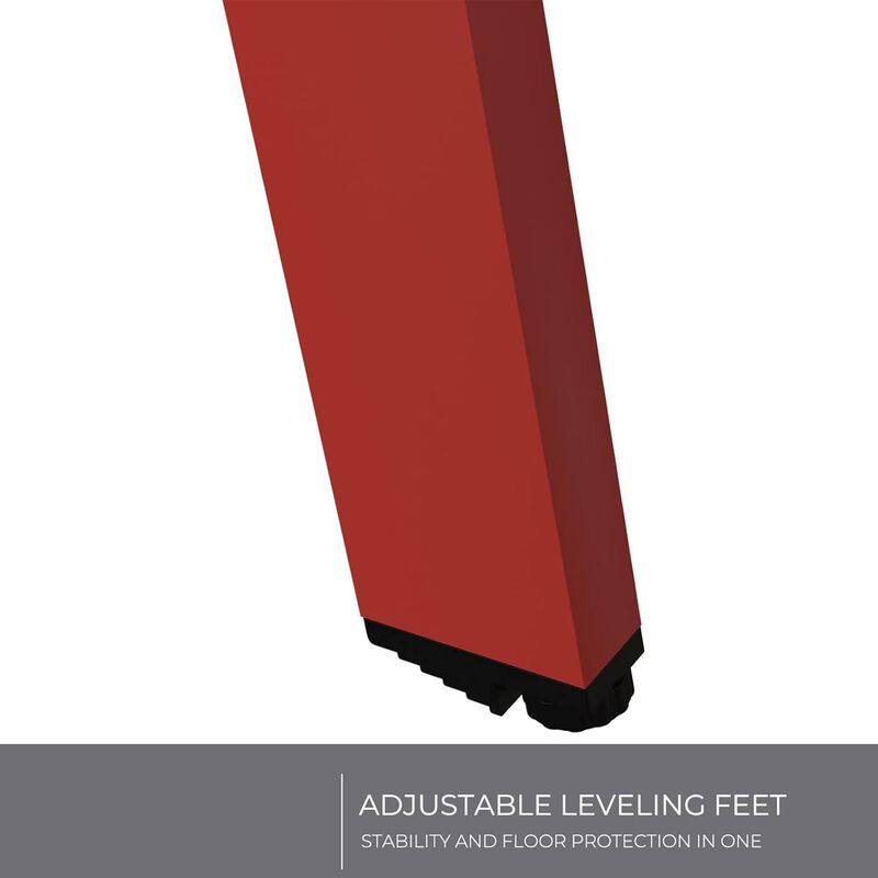 Mondawe Outdoor Side Table,Galvanized Iron Coated Finish,Adjustable Foot Pads,Rust And UV Resistant