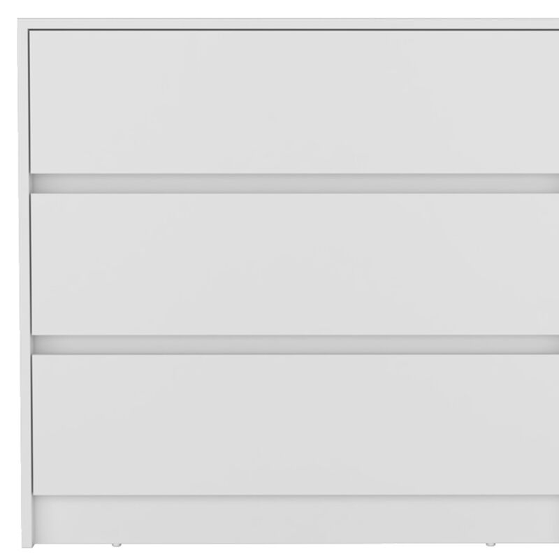 HomeRoots 33" Black Three Drawer Dresser image number 4