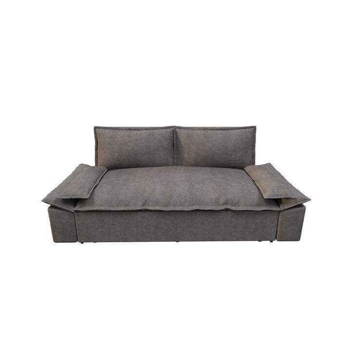 Merax Multi-Functional Velvet Sleeper Sofa Bed