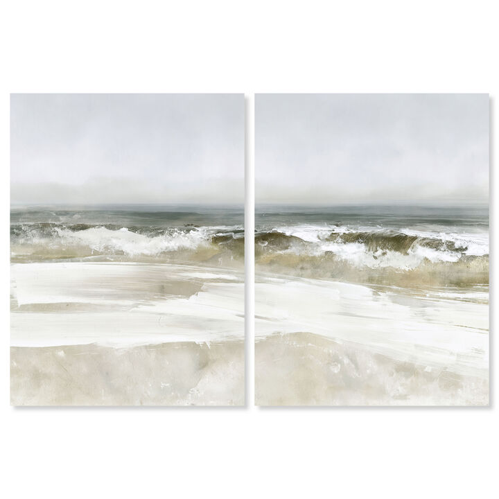 Fading Coast II Abstract Canvas Print by Art Remedy
