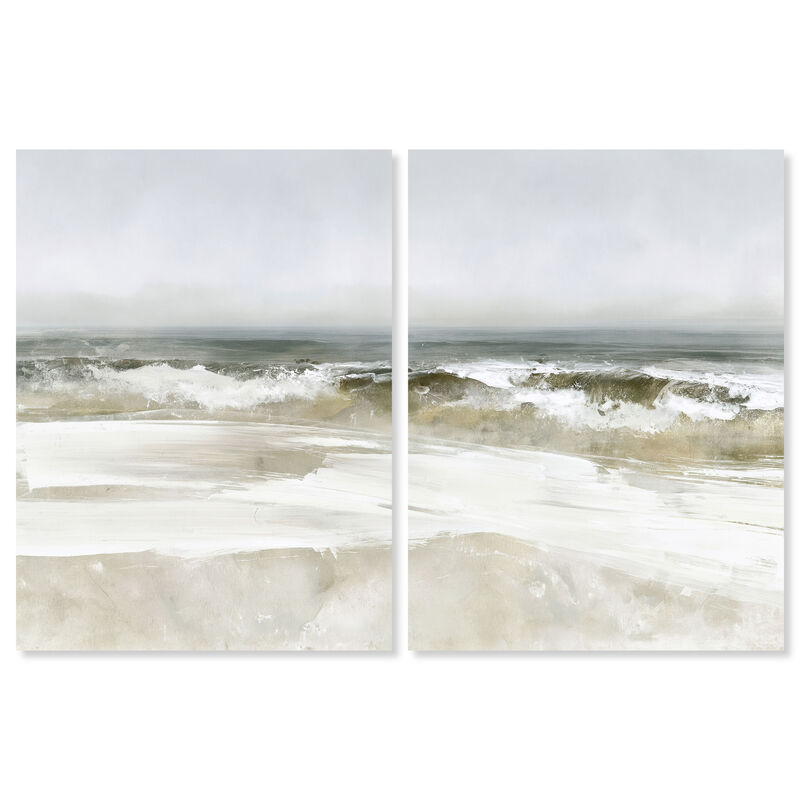 Fading Coast II Abstract Canvas Print by Art Remedy image number 0