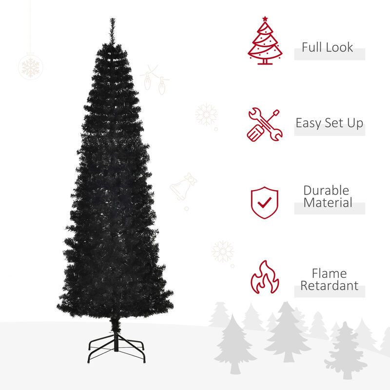 Artificial Christmas Tree 7' Indoor Realistic Holiday Decoration, 818 Tips