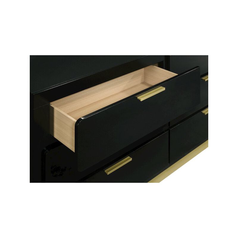 Coaster Co. of America Caraway 6-drawer Dresser with Mirror Black image number 3