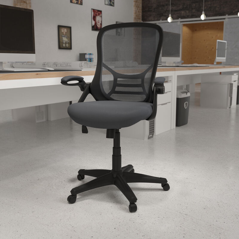 Porter High Back   Mesh Ergonomic Swivel Office Chair with Frame and Flip-up Arms image number 1