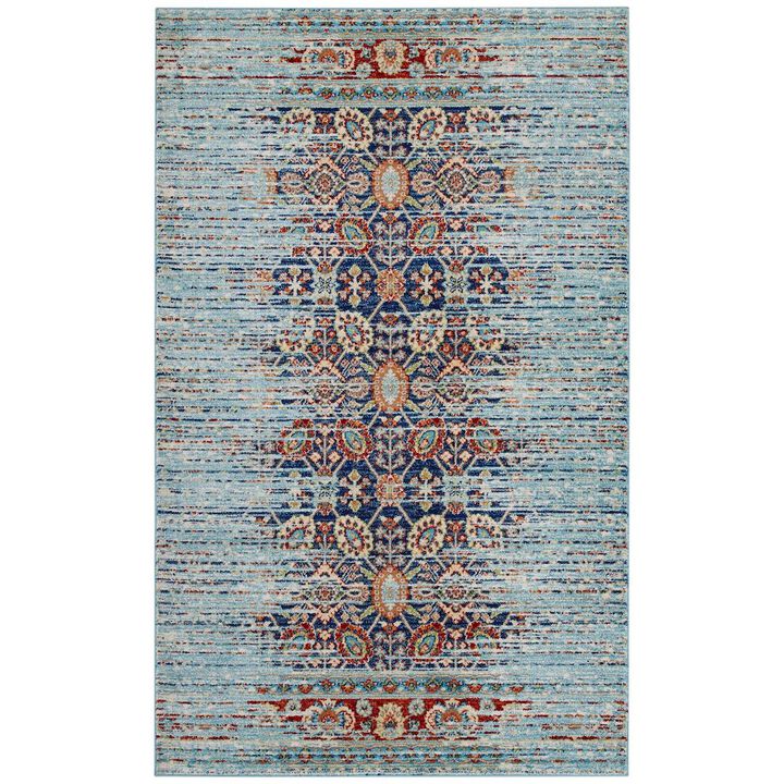 Naria Distressed Vintage Medallion Area Rug