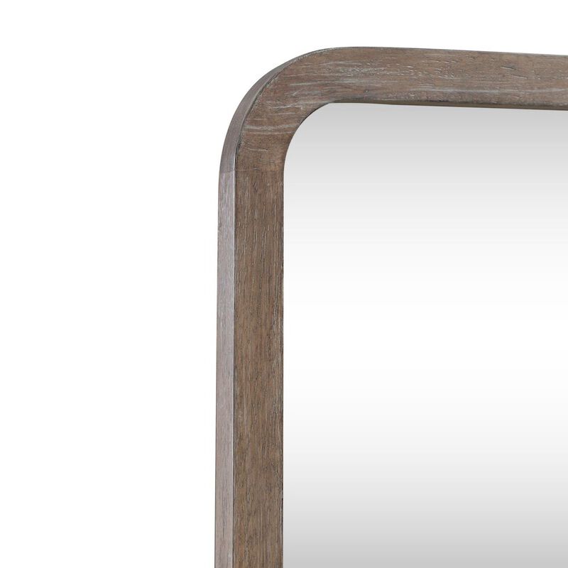 Liberty Furniture South Bend Landscape Mirror Contemporary Wood Framed 42" x 36" - Burnished Clay image number 5