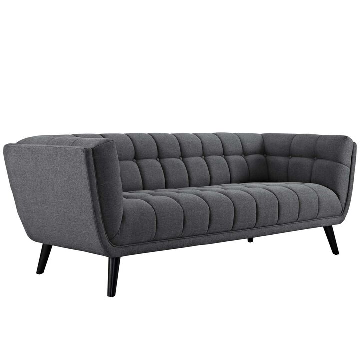 Bestow Upholstered Fabric Sofa - Gray
