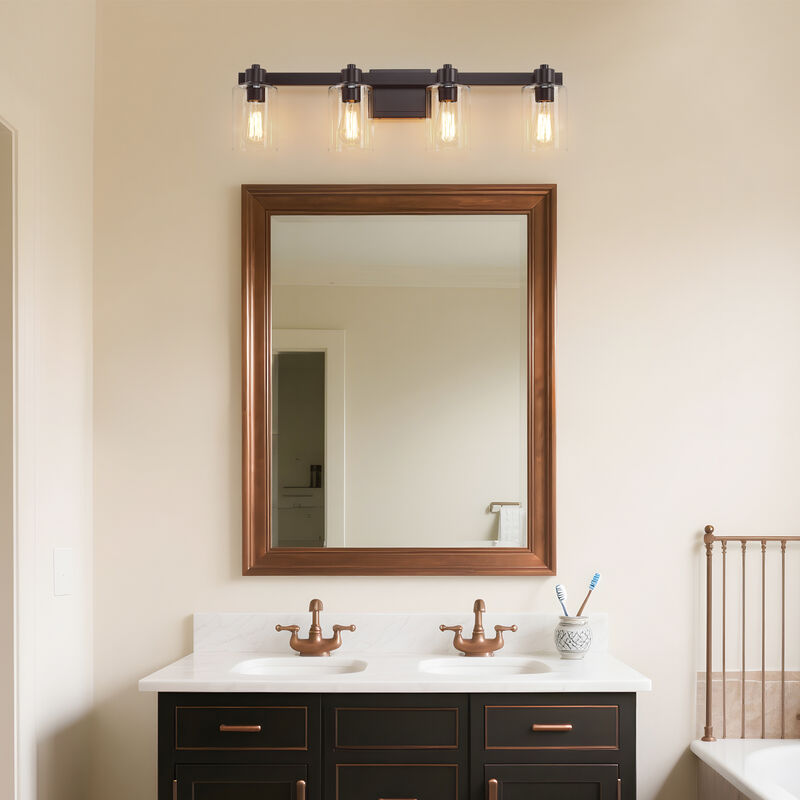 31.5" Modern 4-Light Dimmable Indoor Wall Sconce image number 5