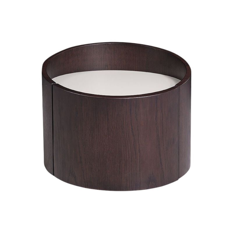 Round Solid Wood End Table &ndash; Minimalist Design for Modern or Rustic Interiors image number 0
