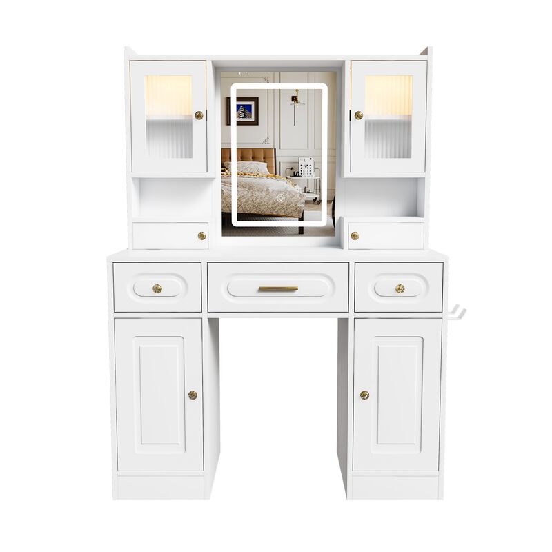 Vemhos Modern Vanity Dressing Table image number 0