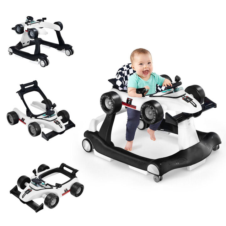 Multi-Functional 4-in-1 Foldable Baby Push Walker with Adjustable Height Settings
