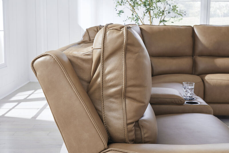 Silverbrooke 6-Piece Reclining Sectional with Storage Console image number 2