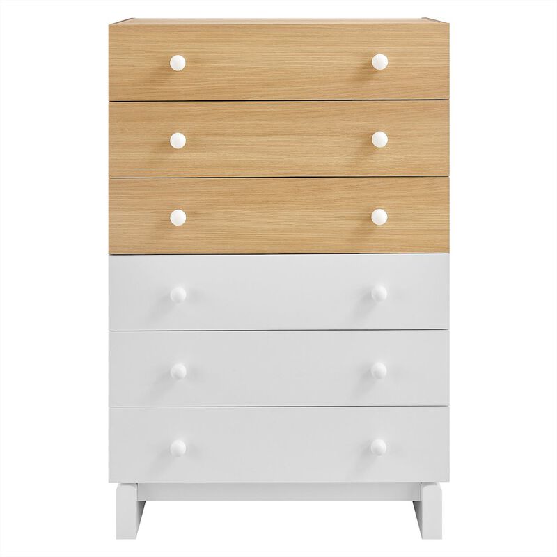 Nolia 6-Drawer Color Block Dresser Chest image number 4