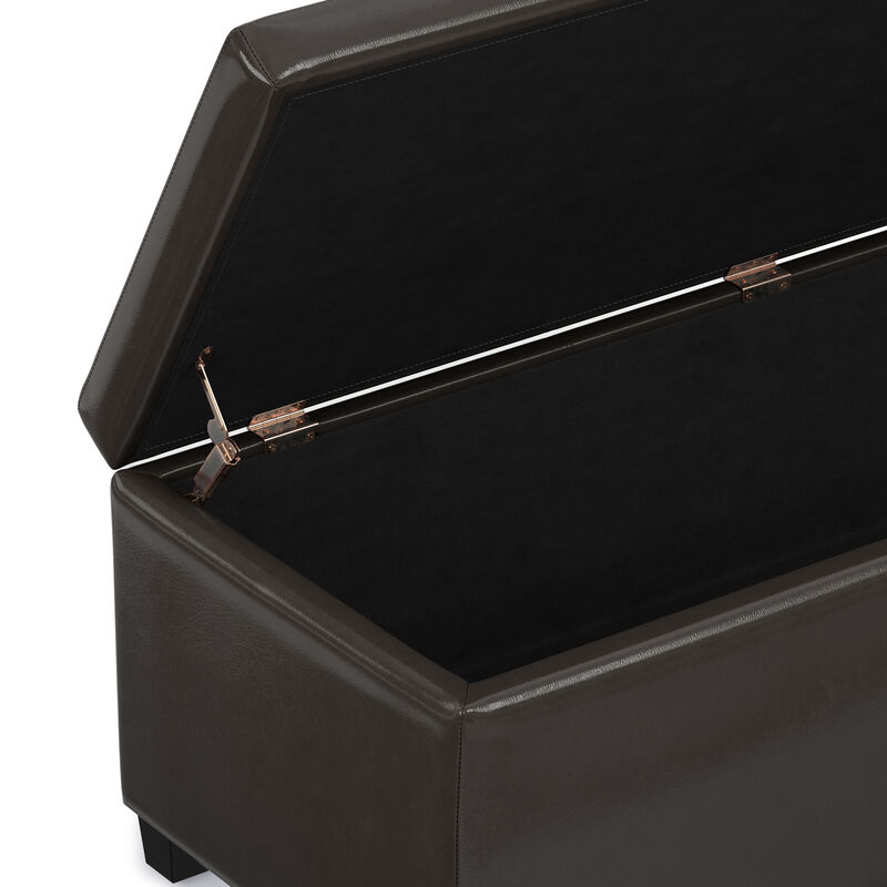 Simpli Home Avalon Storage Ottoman Bench image number 9