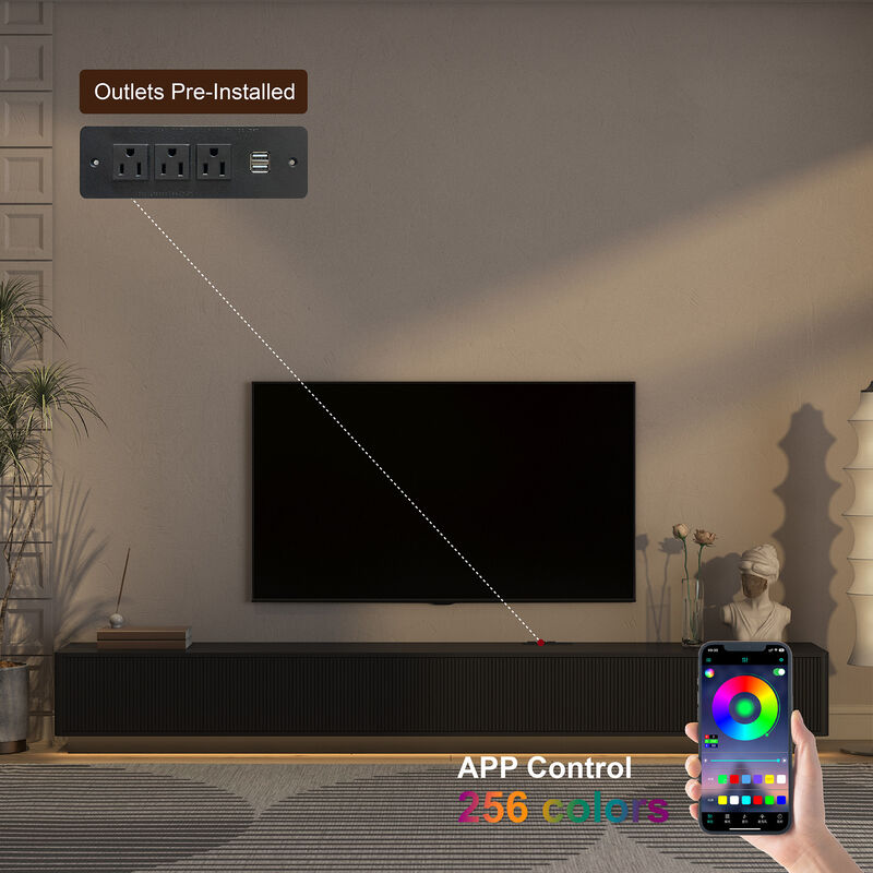 Zatsem LED TV Stand image number 4