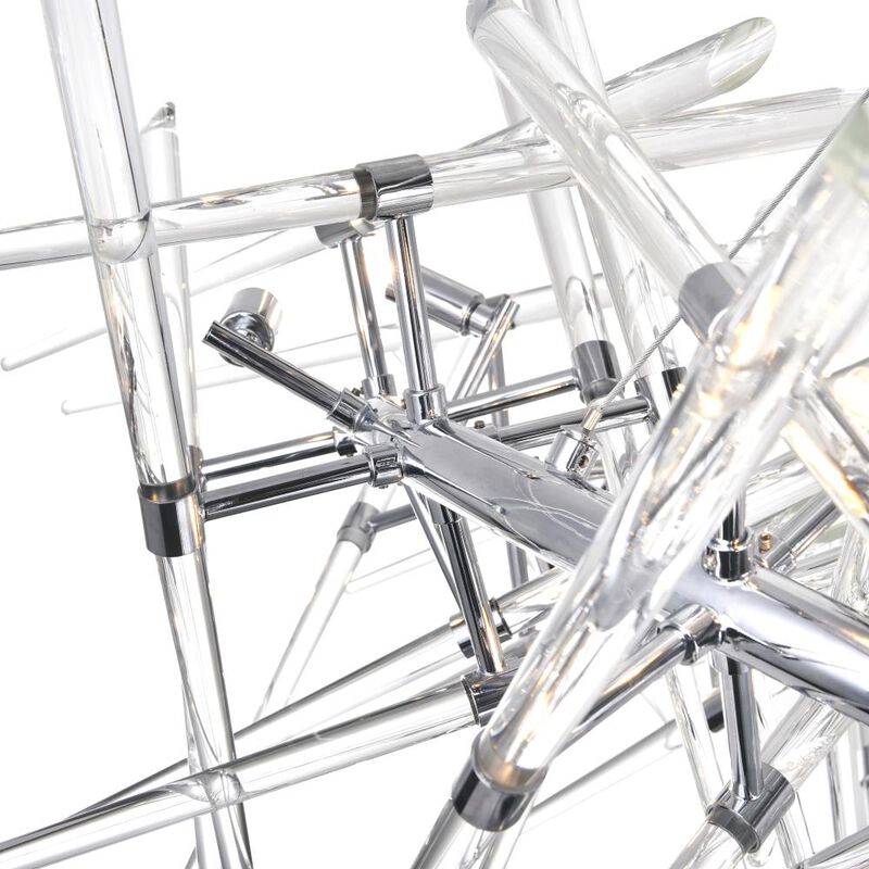 Icicle 12 Light Chandelier With Chrome Finish