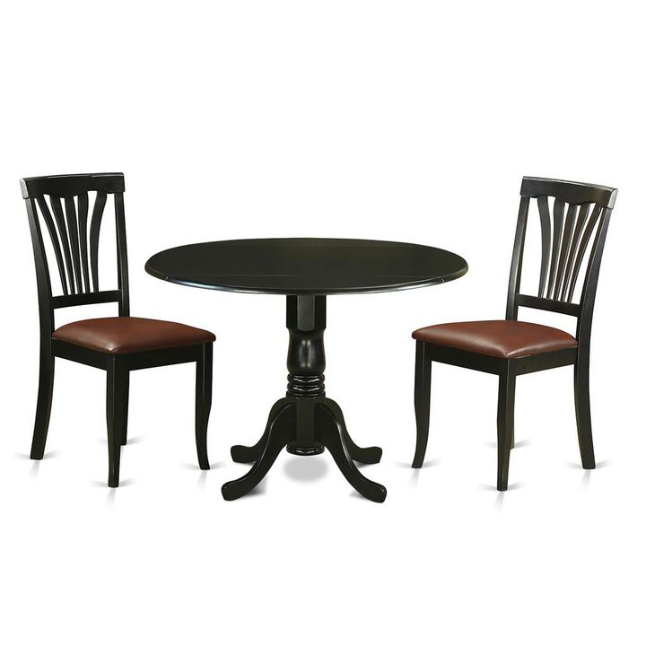3 Pc Kitchen nook Dining set-Dining Table and 2 Dining Chairs