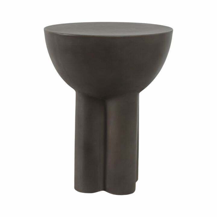 Huttonmoor Dark Grey Concrete Contemporary End Table