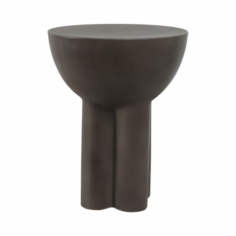 Huttonmoor Dark Grey Concrete Contemporary End Table image number 0