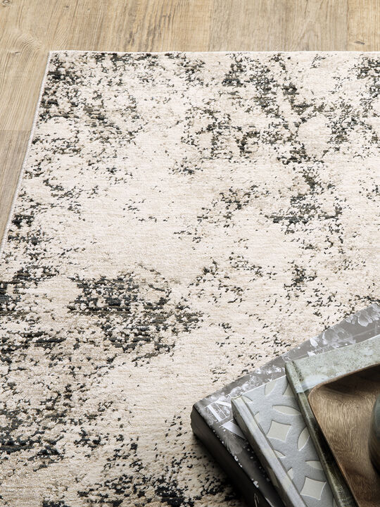 Nebulous 5'3" x 7'6" Ivory Rug