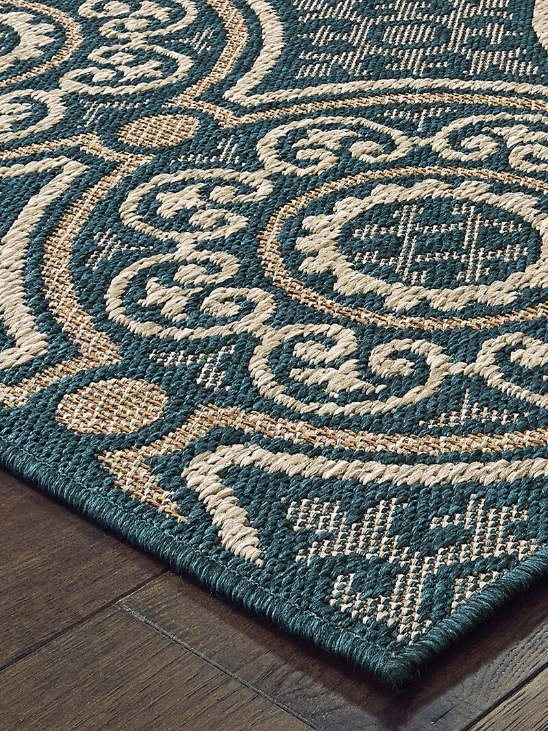 Latitude 7'10" x 10' Blue Rug image number 1