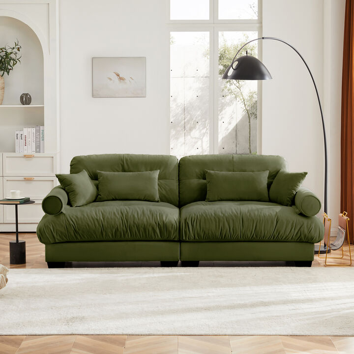 Plizer Large Size Modern Loveseat