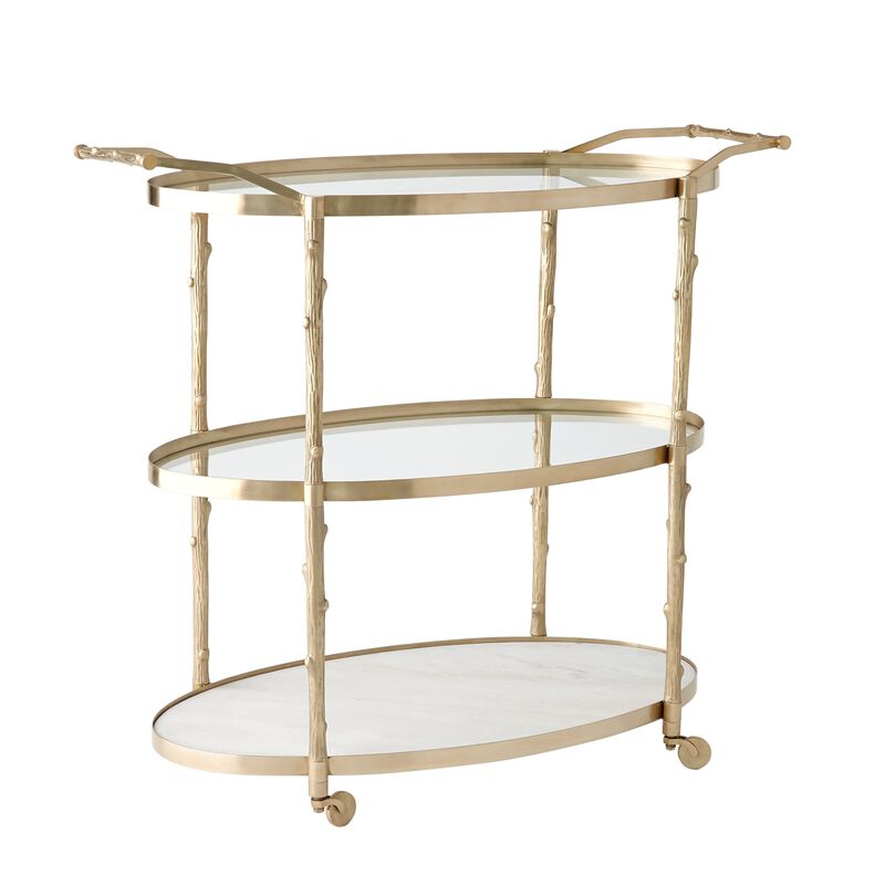 Arbor Bar Cart- Brass