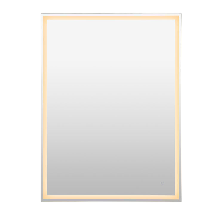 Pax Frameless Antifog Front/Back-Lit Wall Bathroom Vanity Mirror, Smart Touch