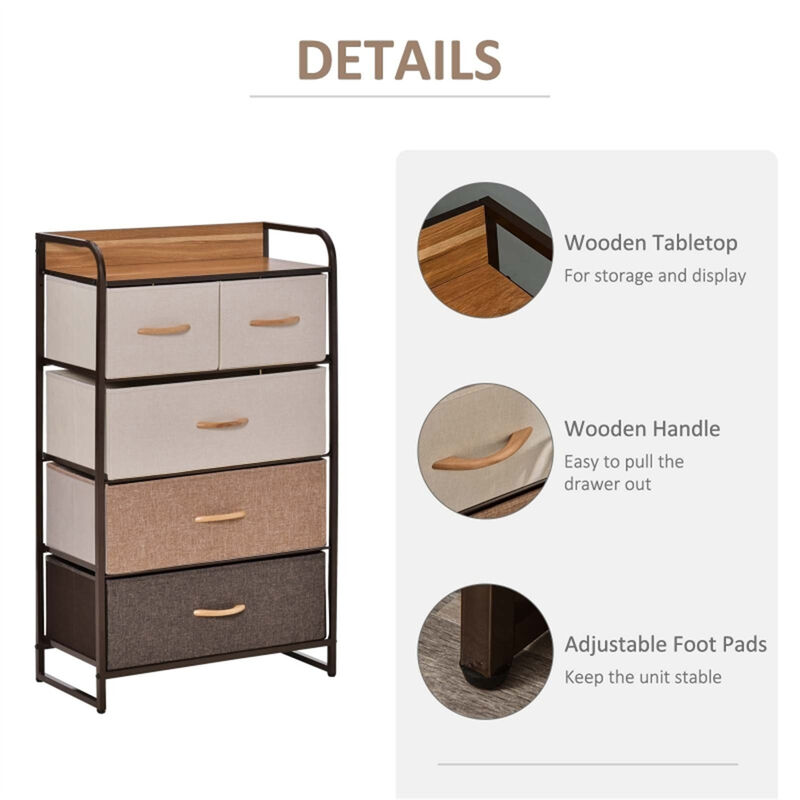 Stylish Chester Dresser with Drawers and Storage Compartments