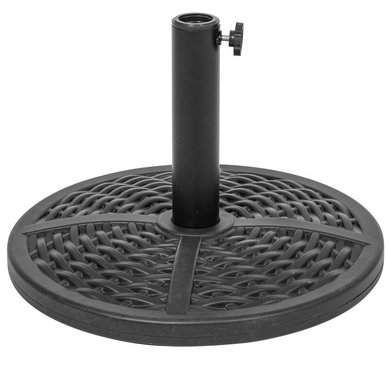 Sour Citrus 26.4 lbs Patio Umbrella Base, Outdoor Heavy Duty Umbrella Stand for Garden, Deck or Lawn