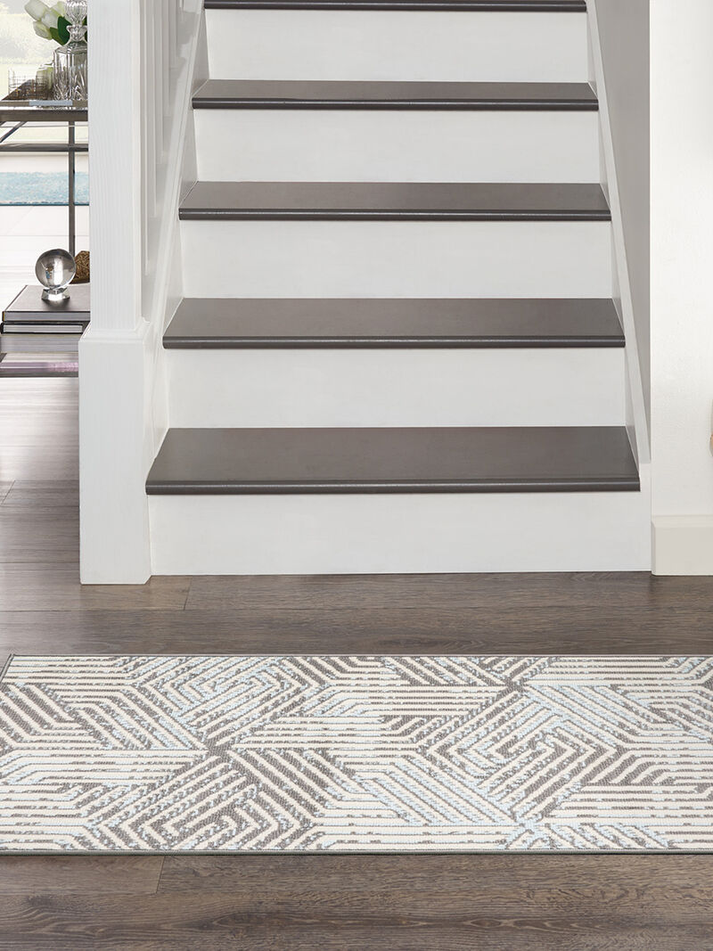 Grafix GRF39 Gray 3' x 5' Rug