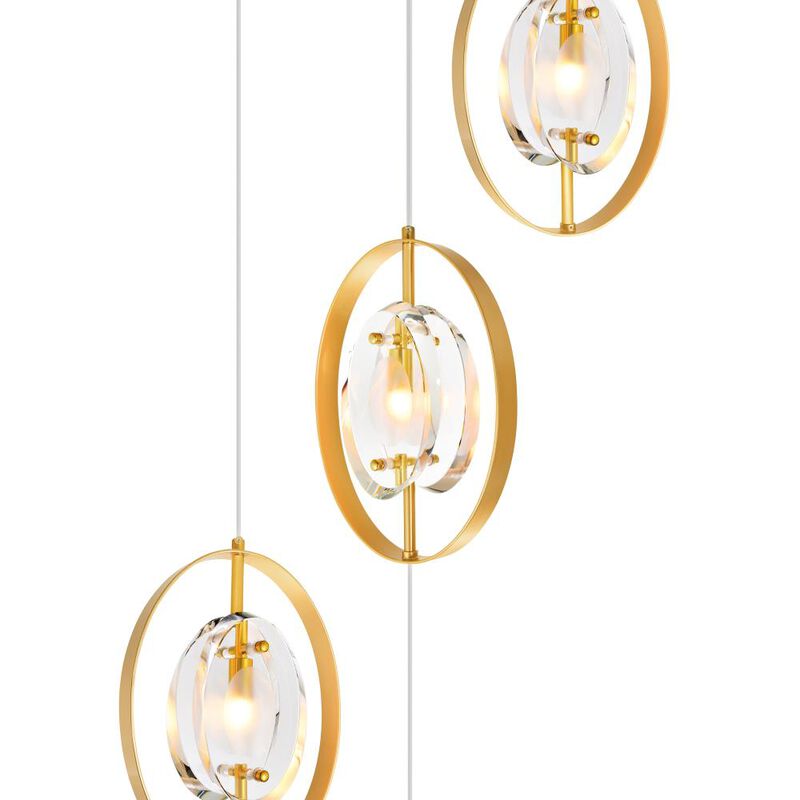 Iris 6 Light Pendant With Sun Gold Finish