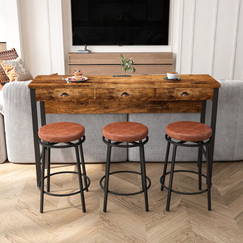 Furkel Industrial Bistro Set image number 8