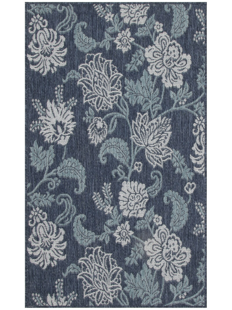 Garden Oasis GOA03 Navy 3' x 5' Rug