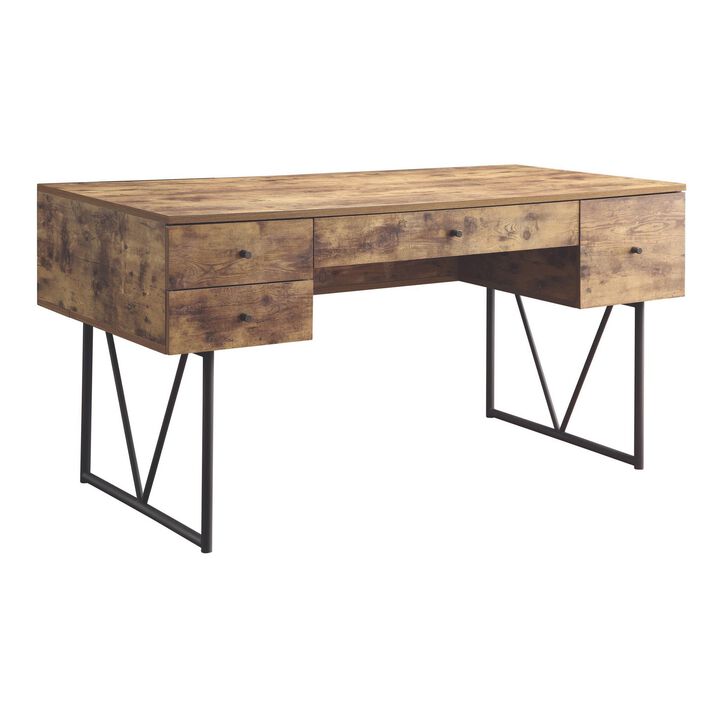 Voguish Style Writing Desk With 4 Drawers