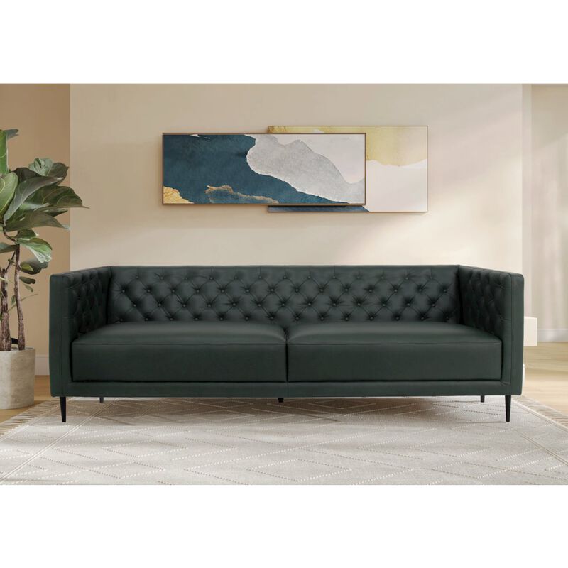 Crafters and Weavers Lucius Top Grain Leather Sofa - Tan