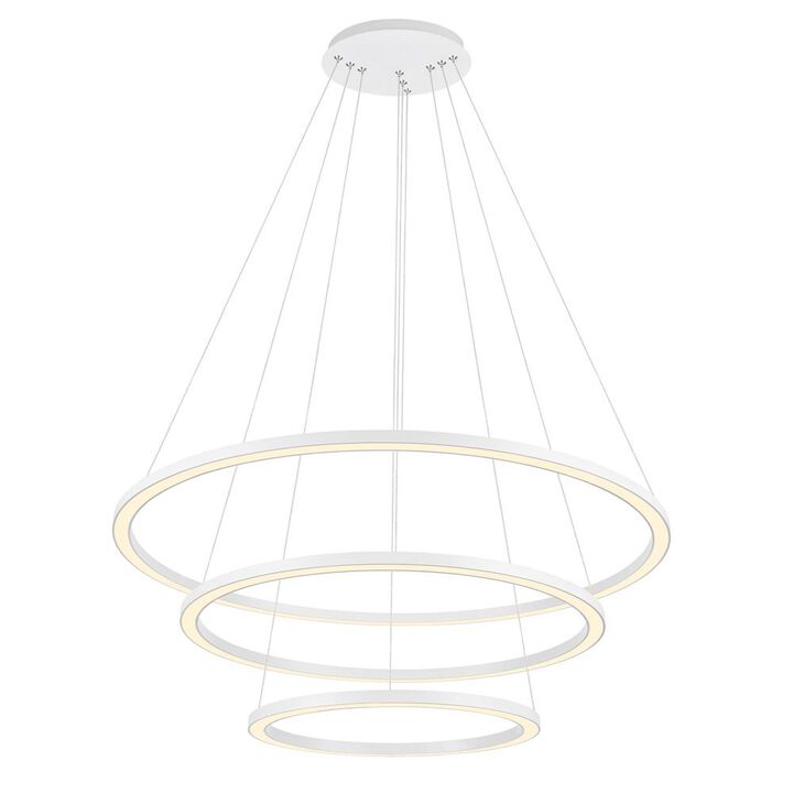 CWI Lighting Chalice LED Chandelier With White Finish