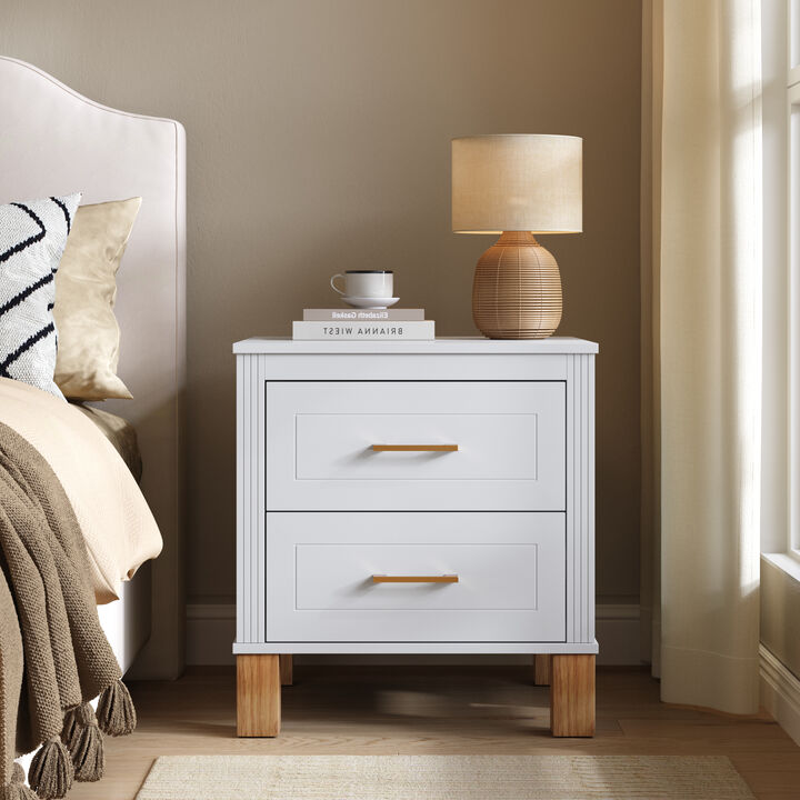 Cidwox 2 Drawer Nightstand