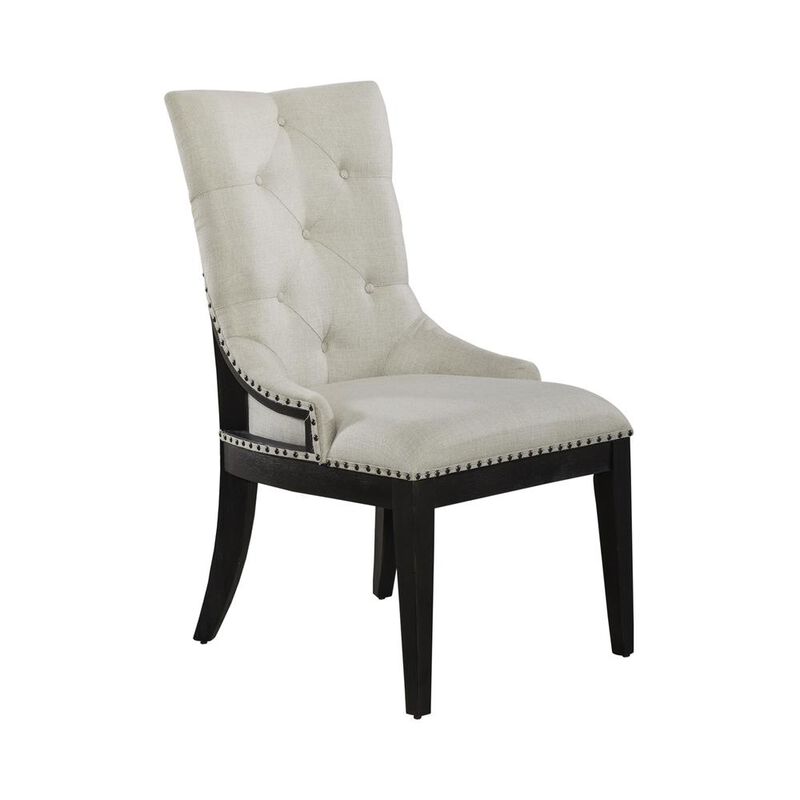 Liberty Furniture Uph Shelter Side Chair (RTA) - Black - Set of 2 Traditional Multi image number 1