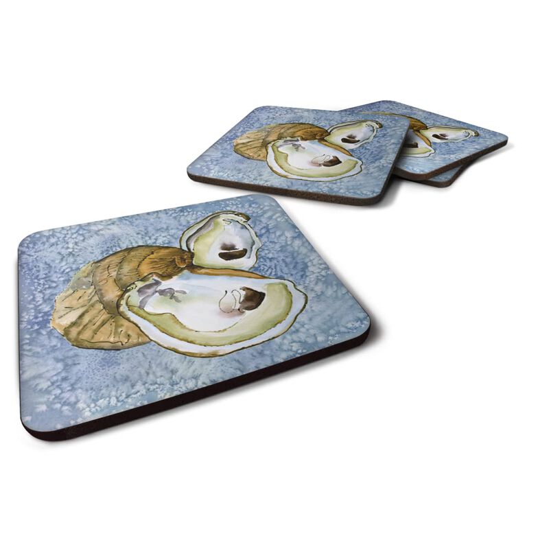 Caroline's Treasures 8152FC Oyster Foam Coasters (Set of 4), 3.5 H x 3.5 W, Multicolor image number 0