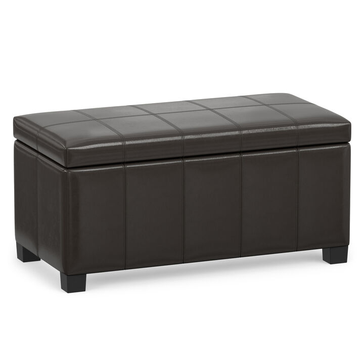 Simpli Home Dover Storage Ottoman Bench