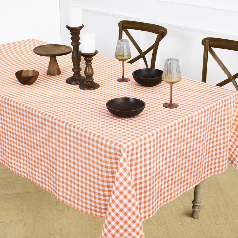 Linen Tablecloth - Gingham Check image number 2