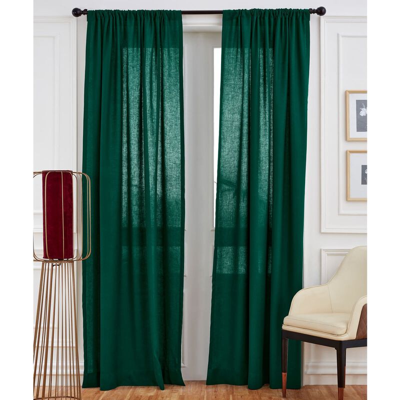 Solino Home 100% Pure Linen Curtain - Linen Curtain