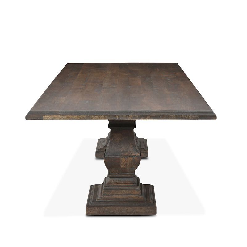 World Interiors Toulon 84 Dining Table in Weathered Mango