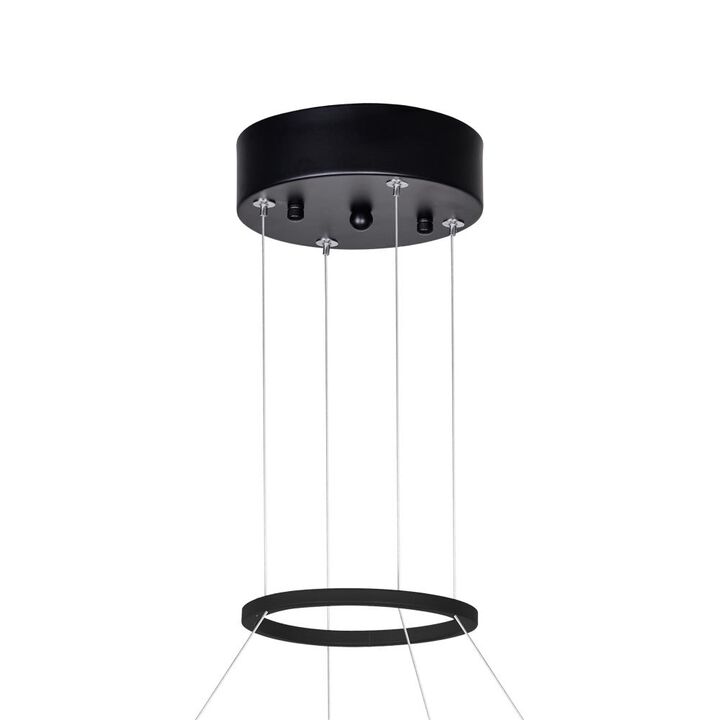 Juliette LED Chandelier With Black Finish